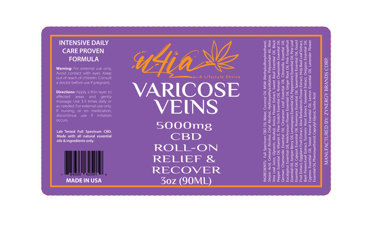 5000mg Full Spectrum CBD Varicose Veins Roll-on, Full Spectrum CBD Varicose Veins Roll-on, Infused with 5000mg of full-spectrum hemp extract, travel-friendly, roll-on, CBD, Full Spectrum CBD, 5000mg CBD, feel better, play better, Pain Relief Roll-On, lower back pain relief, shoulder pain relief, Knee pain relief, hemp plant, full-spectrum formula includes all cannabinoids and terpenes, Non-Greasy & Fast Absorbing, no mess, Alleviates joint pain and inflammation, faster recovery, muscles or joints pain relie